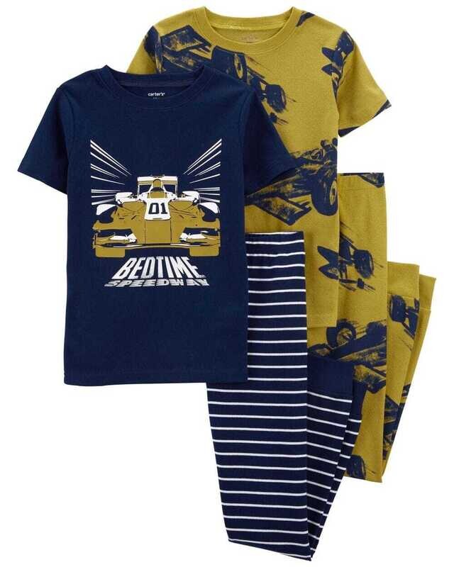 Original Carter&#39;s Boys 4-Piece 100% Snug Fit Pajama Set