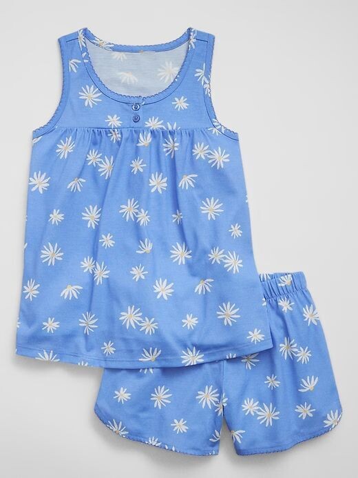 GAP Girls 2-Piece Pajama Set, Size: 4Y, Color: Blue