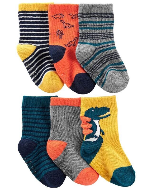 Original Carter&#39;s Baby Boy 6-Pack Crew Socks