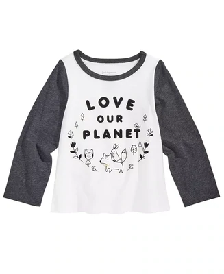 FIRST IMPRESSIONS Baby Girls Planet-Print Cotton T-Shirt