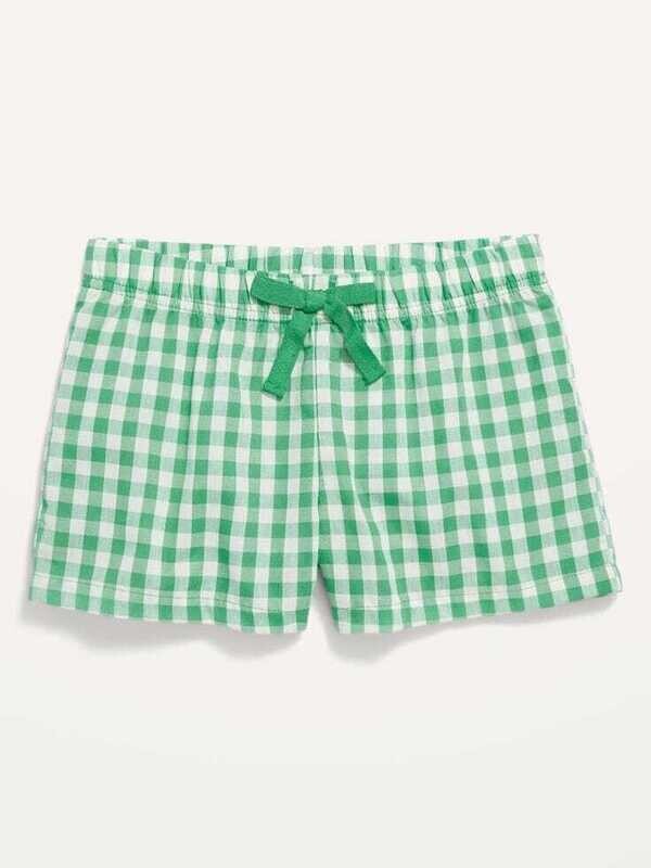 Old Navy Girls Poplin Printed Pajama Boxer Shorts