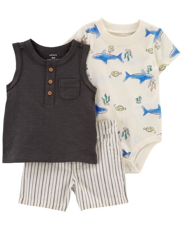 Original Carter&#39;s Baby 3-Piece Little Short Set