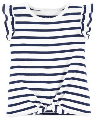 Original Carter&#39;s Striped Tie-Front Tee