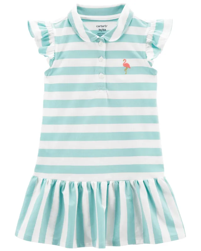 Original Carter&#39;s Girls Stripped Cotton Dress