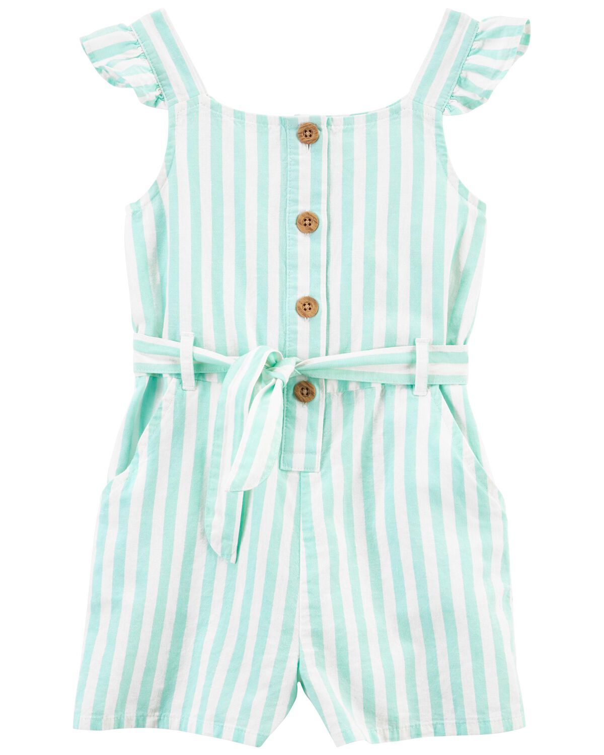 Original Carter&#39;s Kid Striped Linen Romper