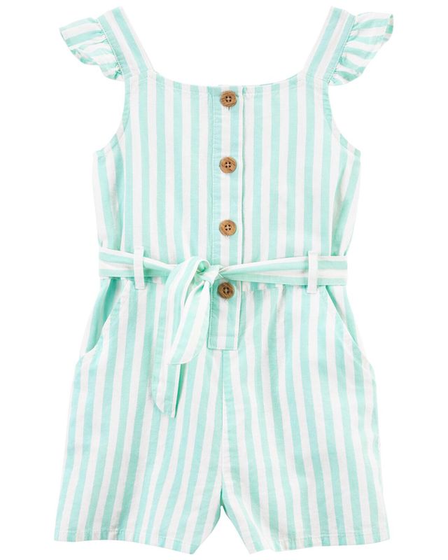 Original Carter&#39;s Kid Striped Linen Romper