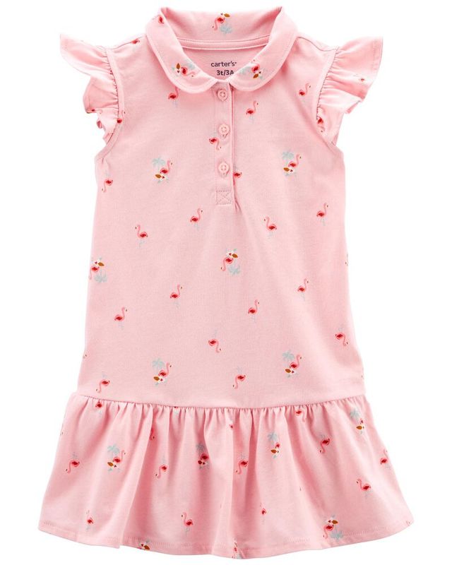 Original Carter&#39;s Flamingo Drop-Waist Dress