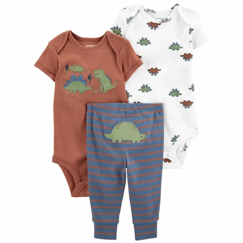 Original Carter&#39;s 3-Piece Dinosaur Little Character Set - Baby Boy