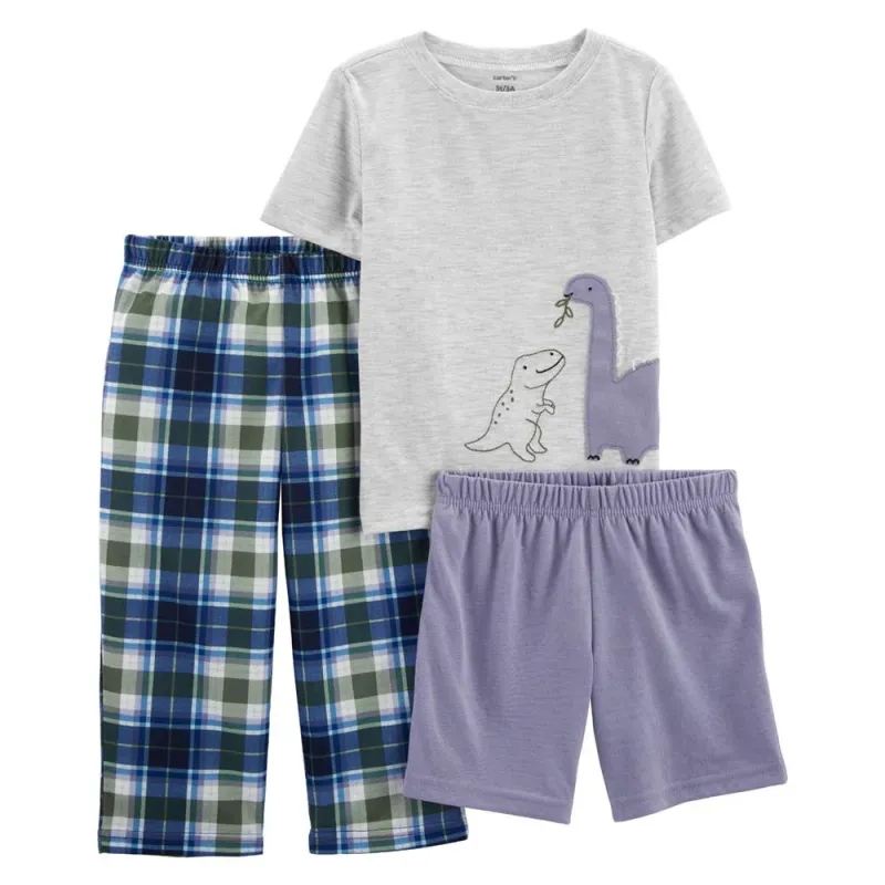 Original Carter&#39;s Boys 3-Piece Dinosaur Loose Fit PJs