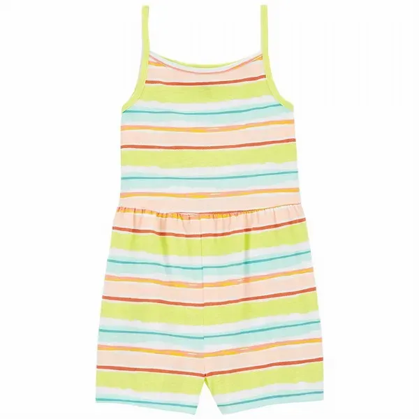 Original Carter&#39;s Striped Jersey Romper, Size: 8Y, Color: Multi