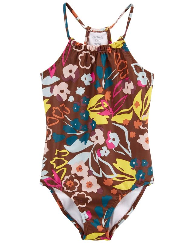 Original Carter&#39;s One-piece swimsuit with UPF 50+ protection and floral design