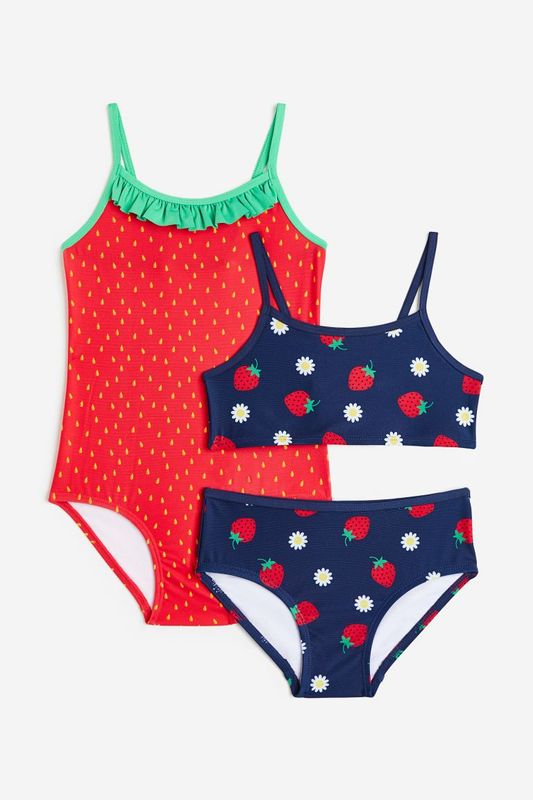 H&amp;M Girls 2-Pack Patterned Swim Set