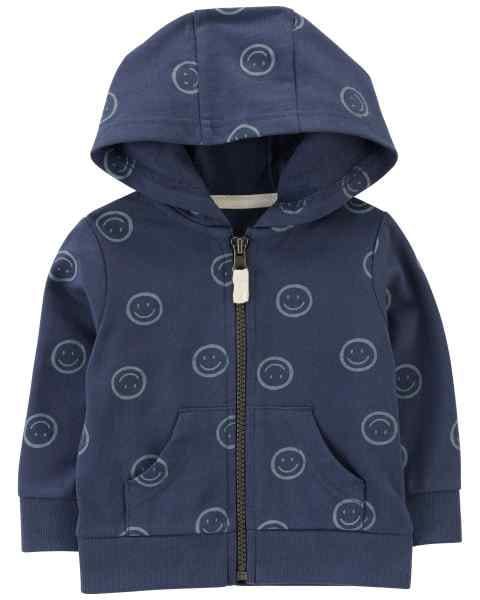 Original Carter&#39;s Baby Boy Smiley Face Zipper Jacket