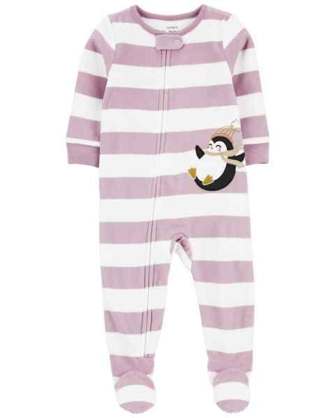 Original Carter&#39;s Girls Striped Fleece Overall