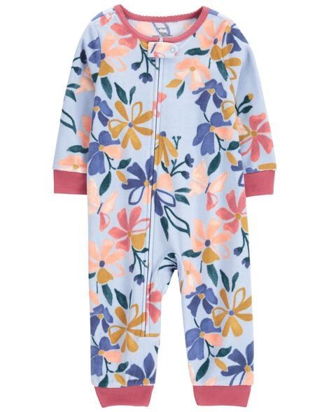 Original Carter&#39;s Girls Fleece Floral Overall