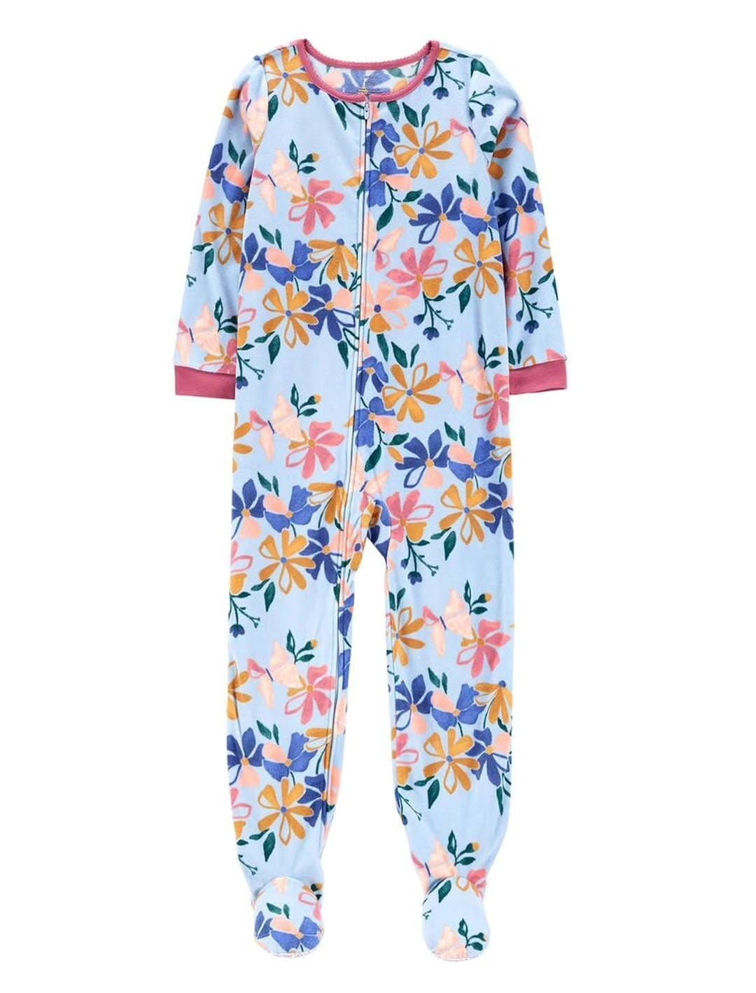 Original Carter&#39;s Girls Fleece Floral Overall