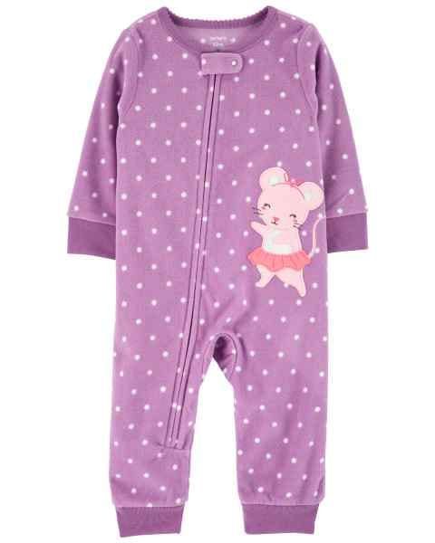 Original Carter&#39;s Girls Fleece Footless Overall