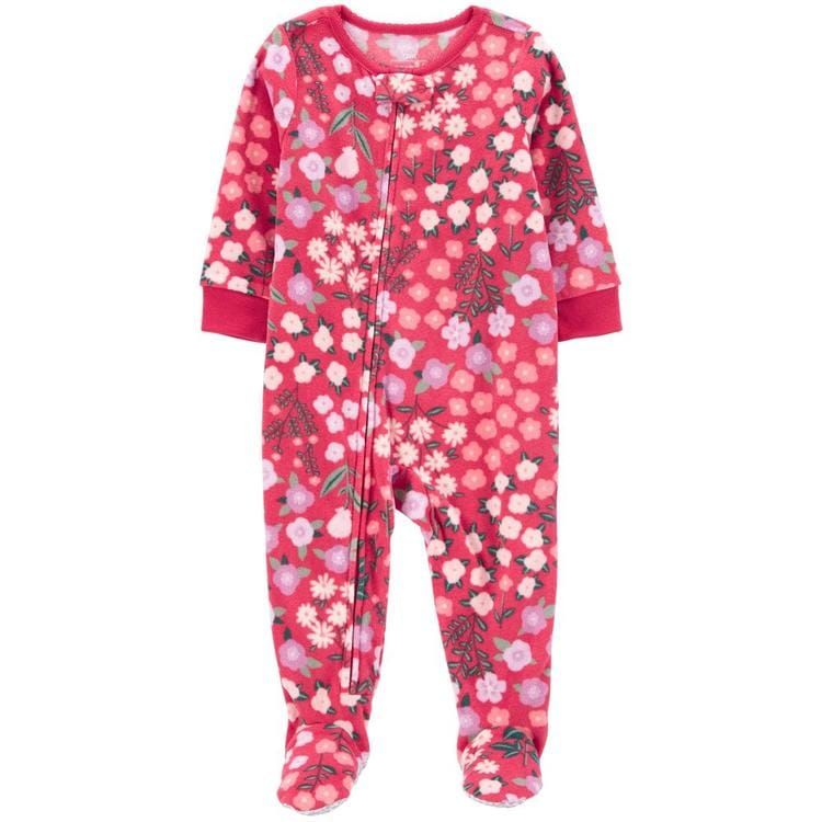 Original Carter&#39;s Floral Fleece Overall