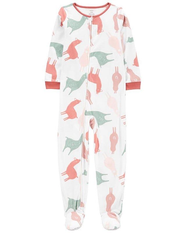 Original Carter&#39;s Girls Llama Fleece Overall