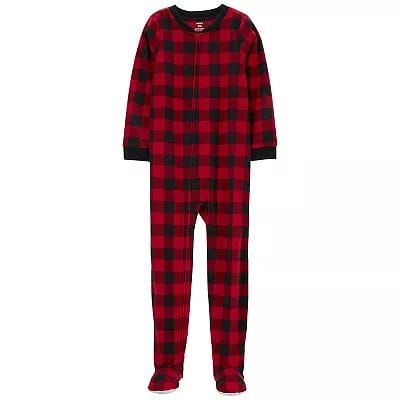 Original Carter&#39;s Unisex Fleece Plaid Overall