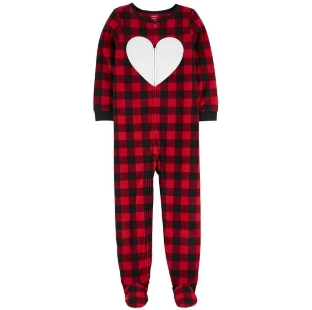 Original Carter&#39;s Girls Plaid Fleece Overall