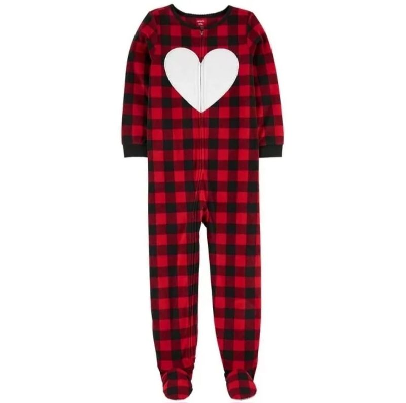 Original Carter&#39;s Girls Plaid Fleece Overall
