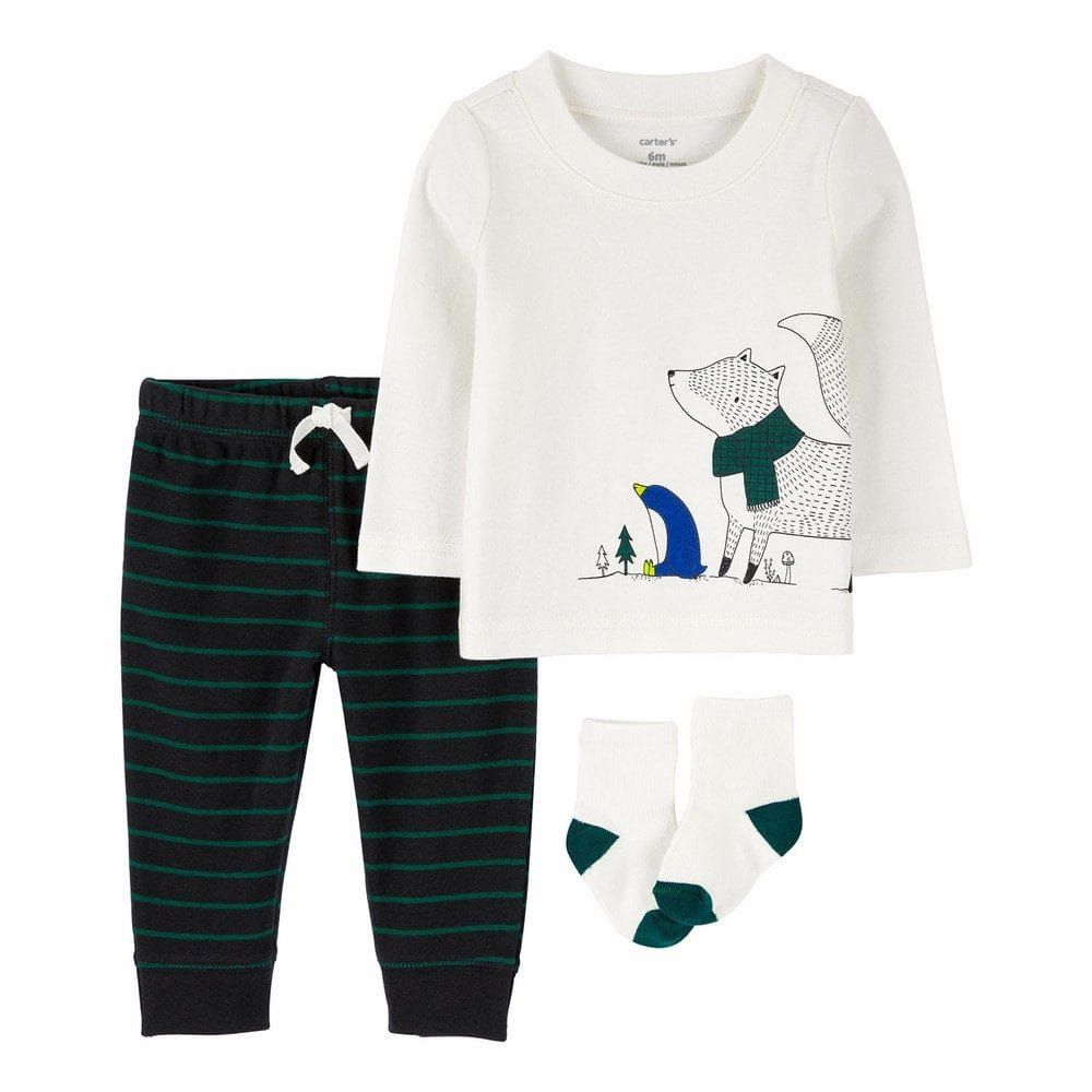 Original Carter&#39;s Baby Boy 3-Pcs Cotton Set