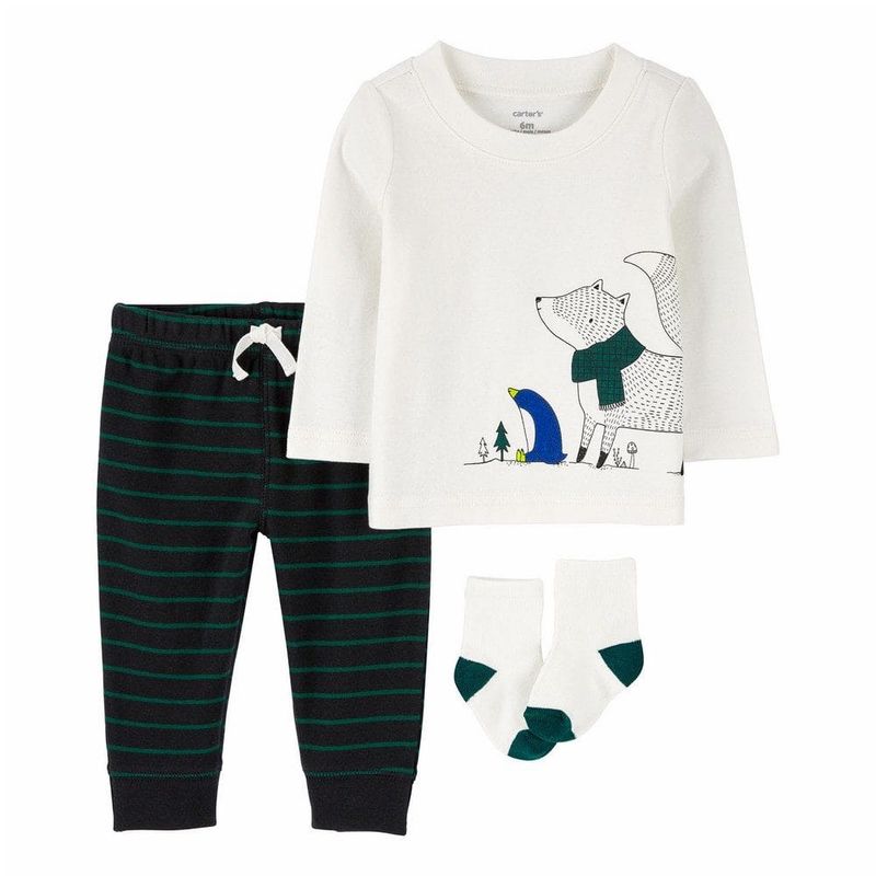 Original Carter&#39;s Baby Boy 3-Pcs Cotton Set