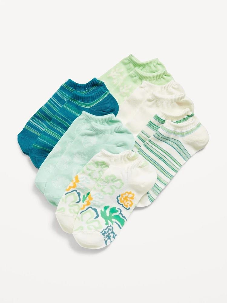 Old Navy Girls 6-Pack Cotton Ankle Socks