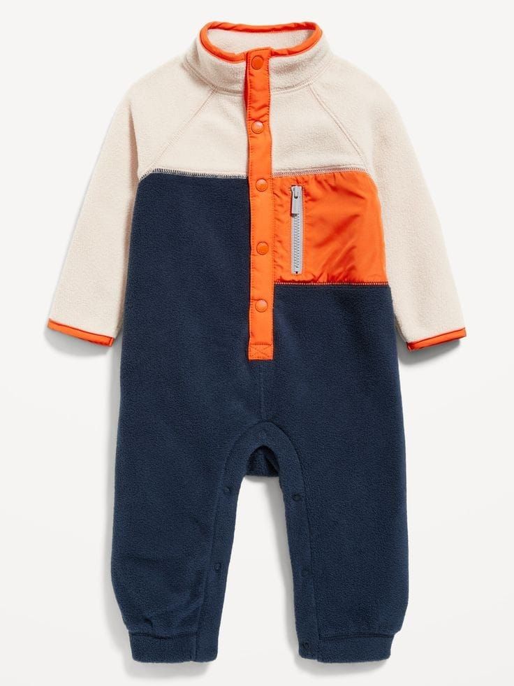 Old Navy Unisex Fleece Color-Block Overall