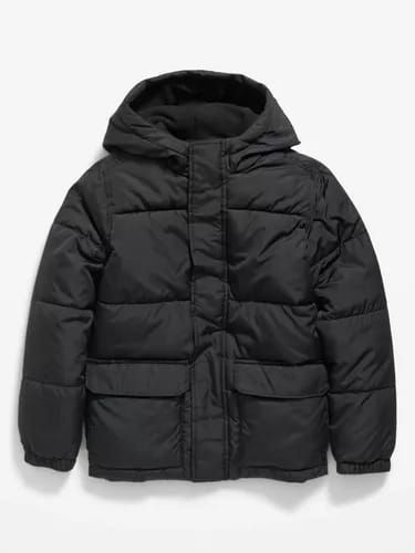 Old Navy Boys Fleece Lined Puffer Jacket