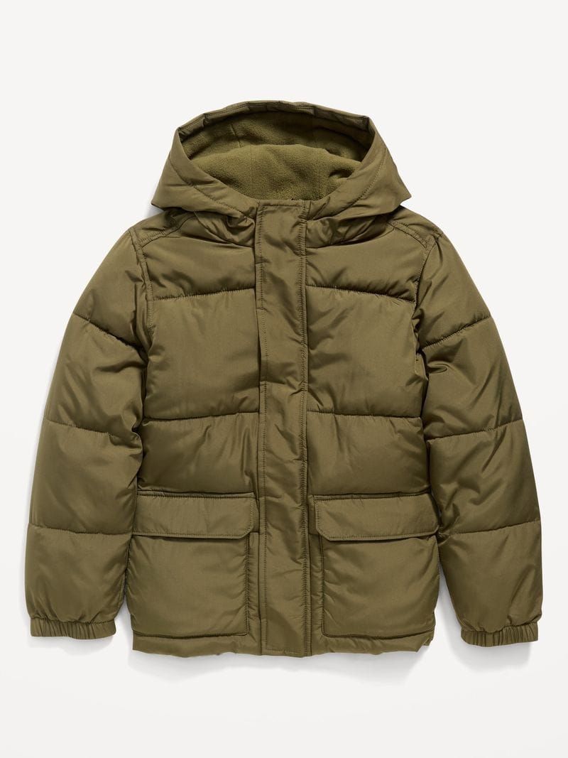 Old Navy Boys Fleece Lined Puffer Jacket