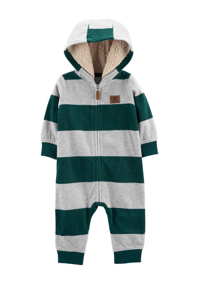 Original Carter&#39;s Baby Fleece Striped Footless Overall