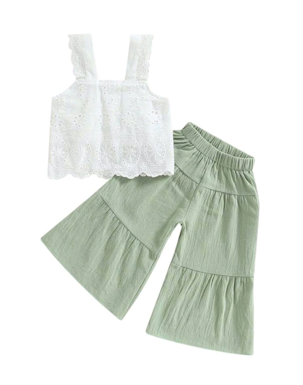 Small Foot Girls 2-Piece Tank Top &amp; Wide Leg Pants Set
