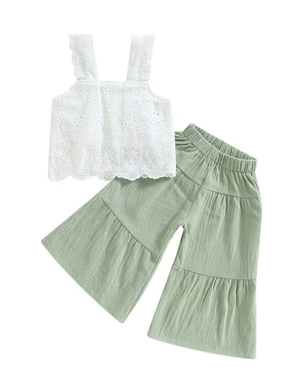Small Foot Girls 2-Piece Tank Top &amp; Wide Leg Pants Set