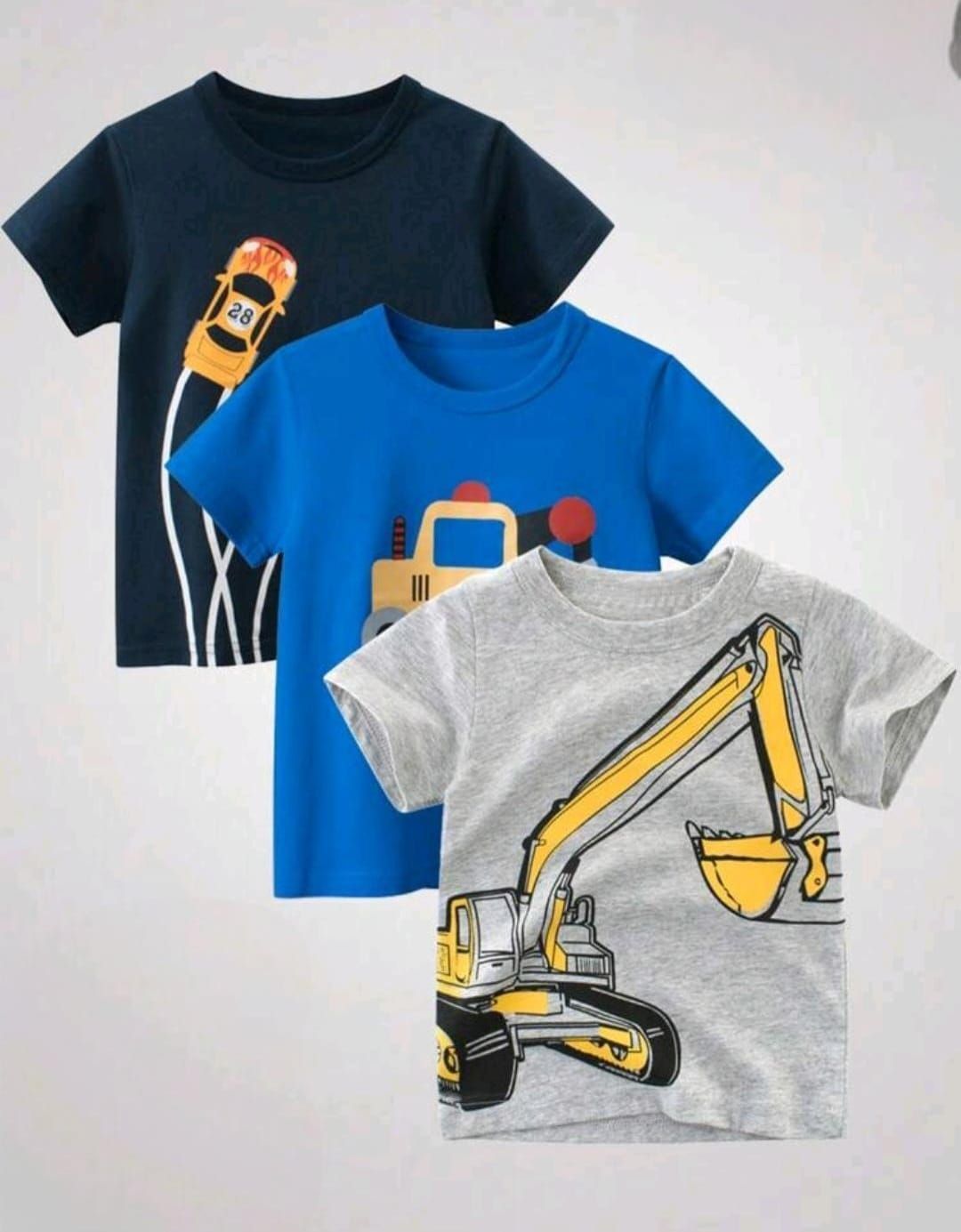 Small Foot Boys 3-Pack Cotton T-Shirts