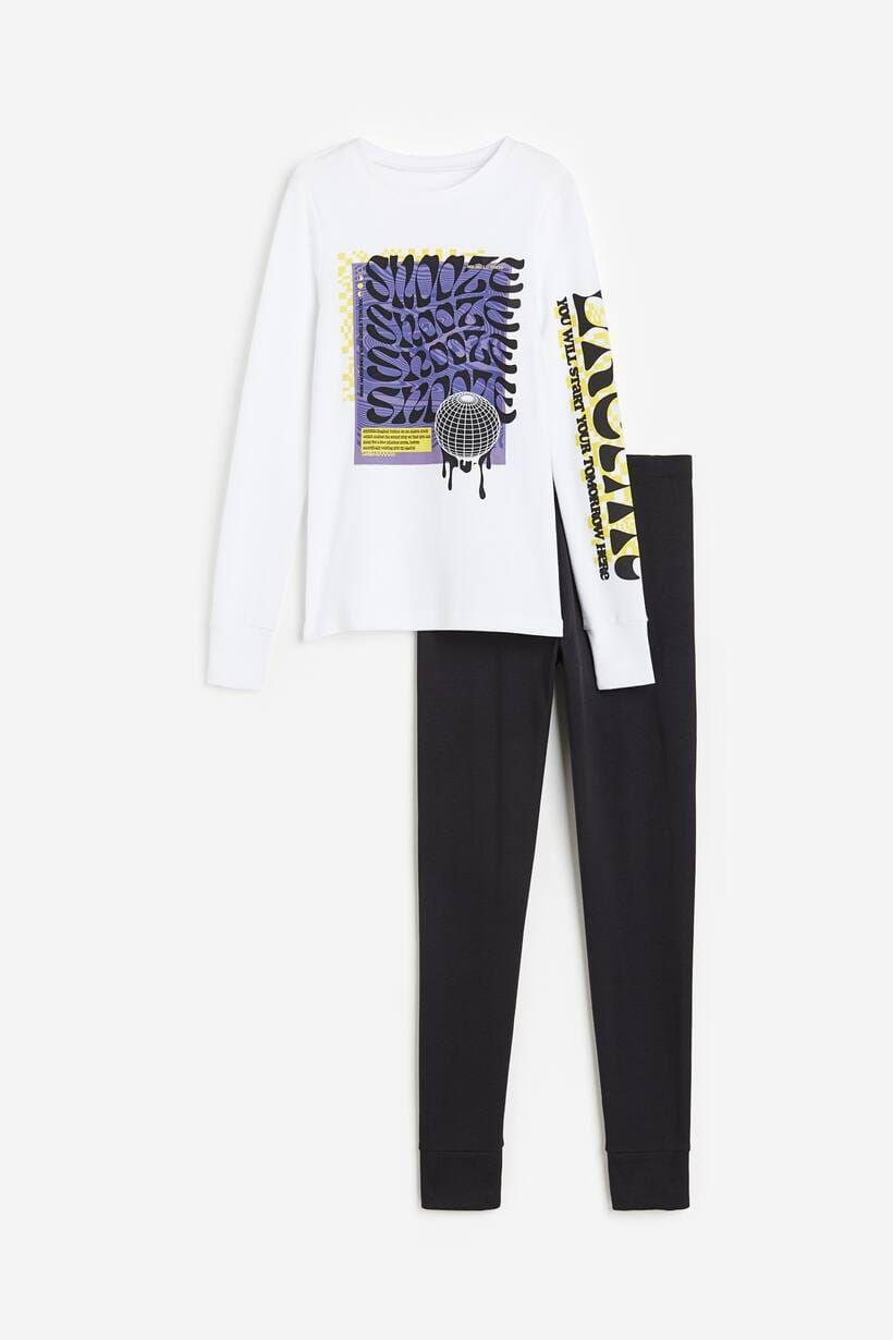 H&amp;M Boys Cotton 2-Pcs Pajama