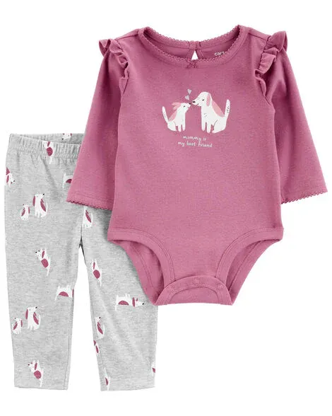 Original Carter&#39;s Girls 2-Pcs Cotton Set