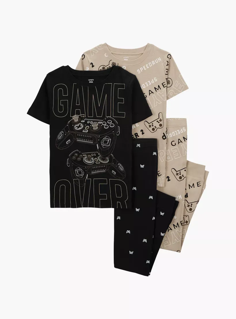 Original Carter&#39;s Boys 4-Pcs Printed Pajama