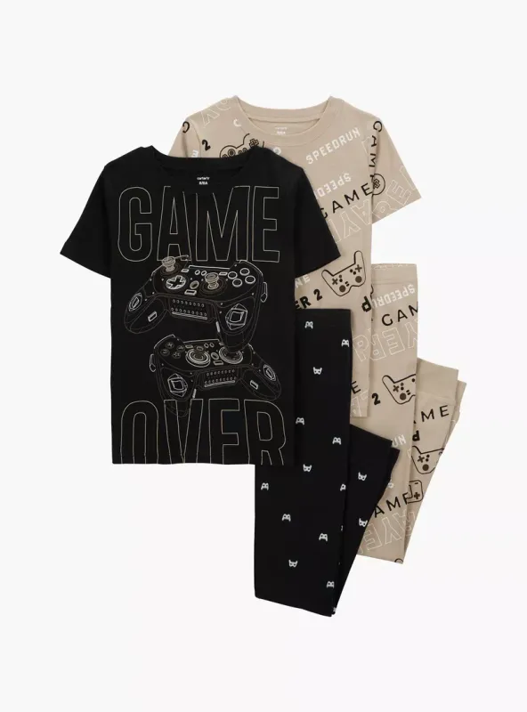 Original Carter&#39;s Boys 4-Pcs Printed Pajama