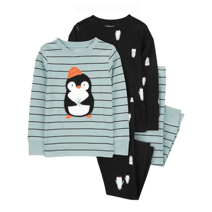 Original Carter&#39;s Unisex 4-Pcs Penguin Pajama
