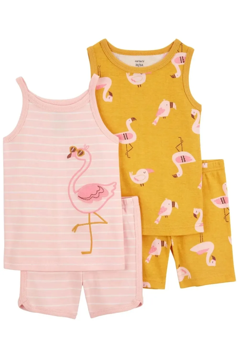 Original Carter&#39;s Girls 4-Pcs Flamingo Printed Pajama