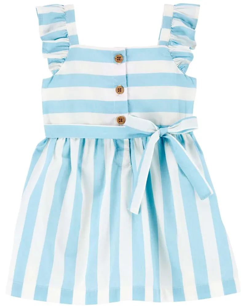Original Carter&#39;s Girls Striped Flutter Dress