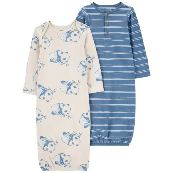 Original Carter&#39;s Boys 2-Pack Sleeper Gowns