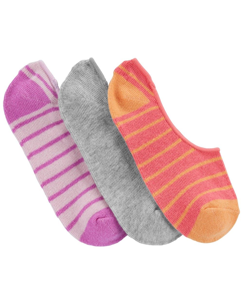 Original Carter&#39;s Girls 3-Pack No-Show Socks