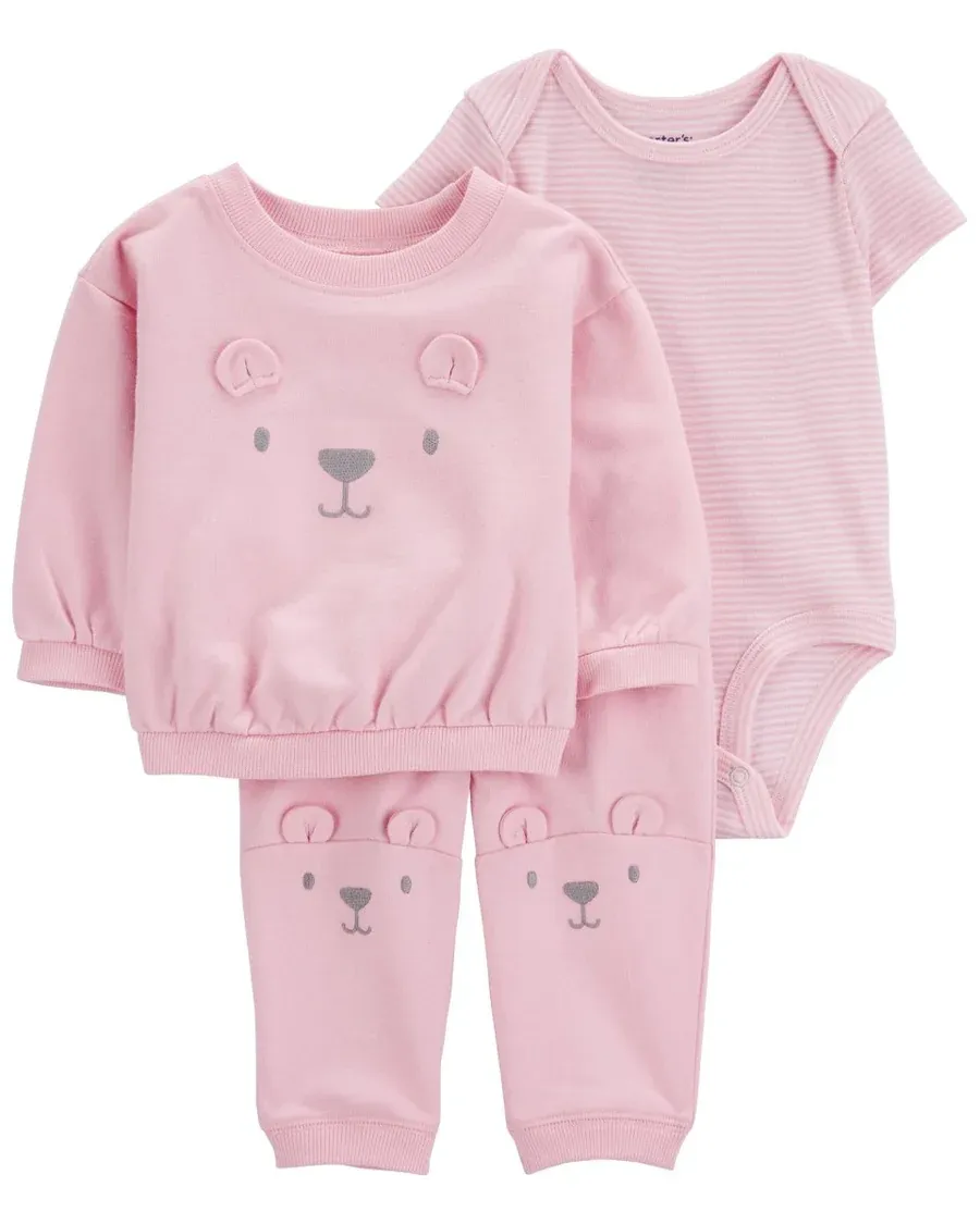 Original Carter&#39;s Girls 3-Pcs Cotton Set