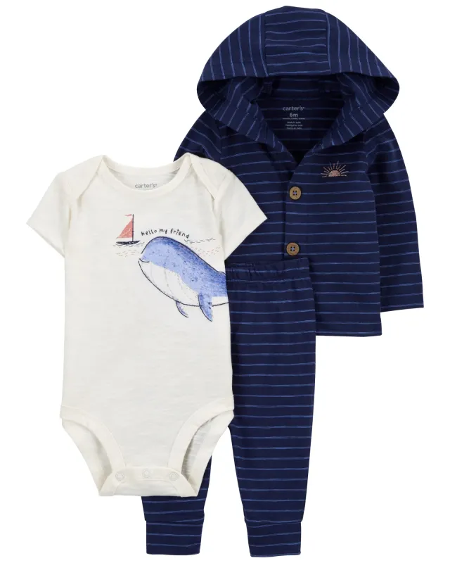 Original Carter&#39;s Boys Cotton 3-Pcs Set