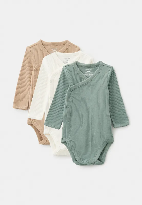 Original Carter&#39;s Unisex 3-Pack Long-Sleeve Bodysuit