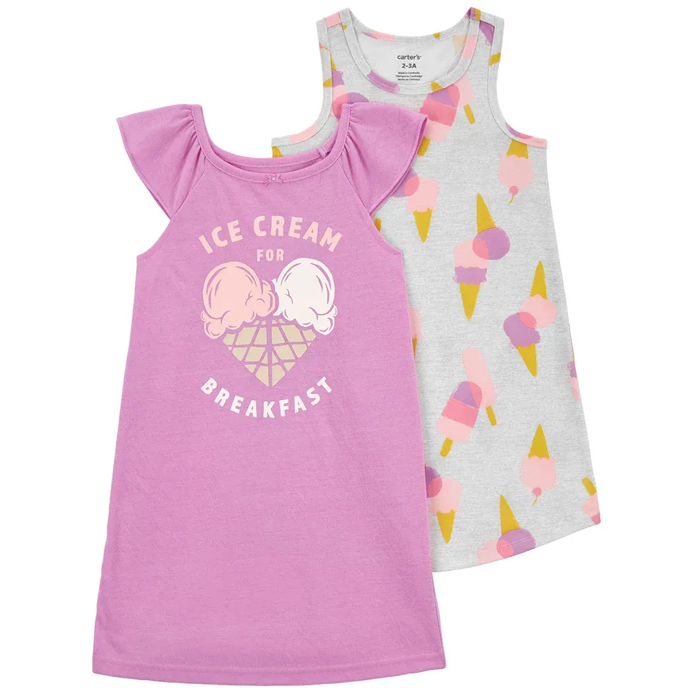 Original Carter&#39;s Girls 2-Pcs Night-Gown Set