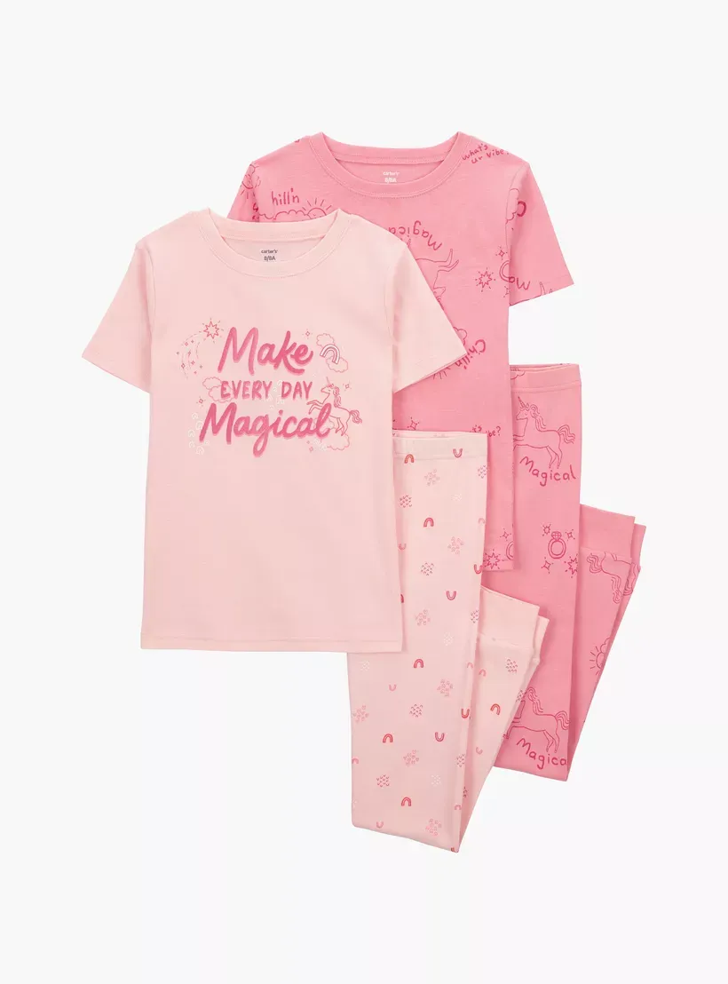 Original Carter&#39;s Girls 4-Pcs Pajama Set
